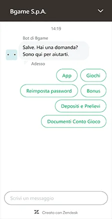 bgame assistenza clienti